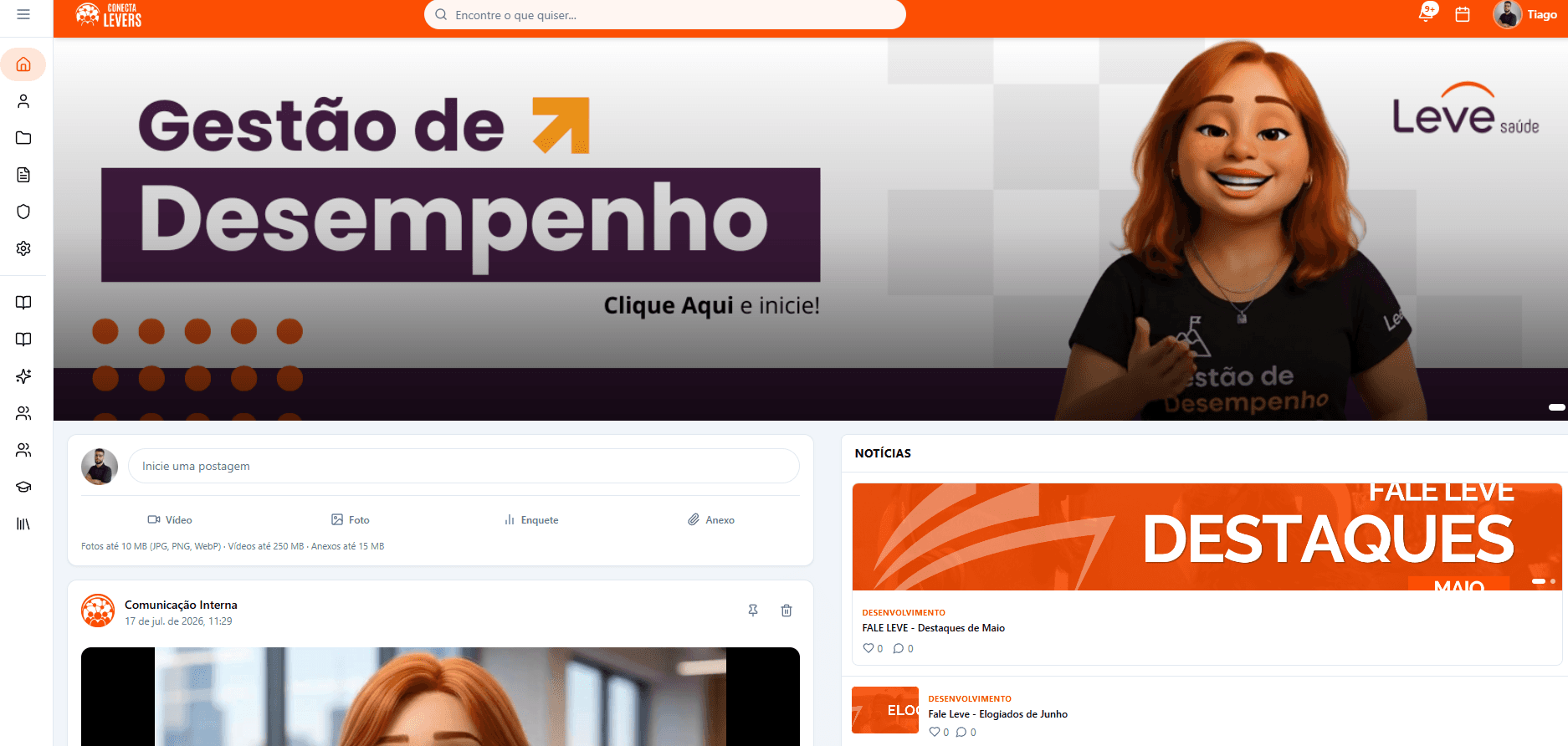 Intranet Leve Saúde